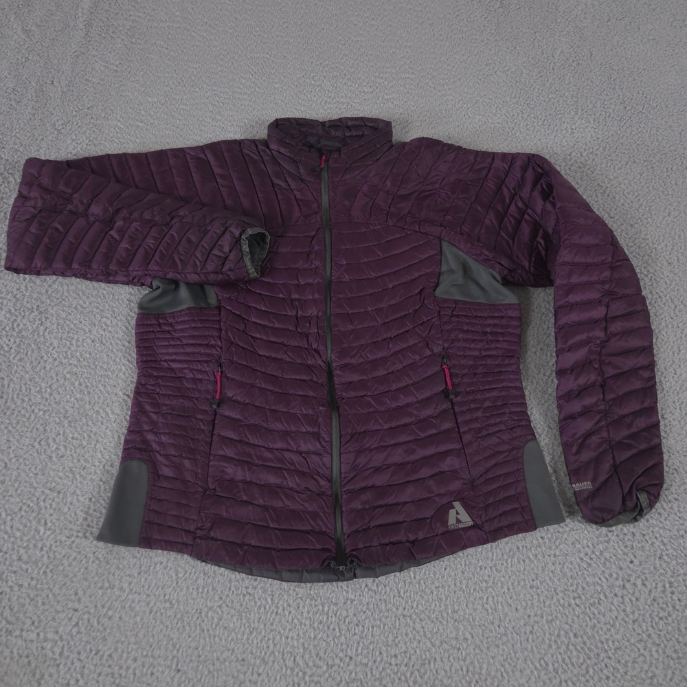 Eddie Bauer Jacket Womens L Purple First Ascent EB800 Fill Goose Down Puffer